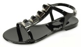 Сандалии резиновые пляжные Menghi (Италия), 878 Nero Compatto