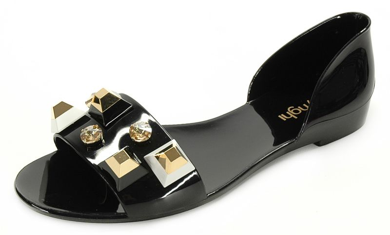 Балетки резиновые пляжные Menghi (Италия), 908/P Nero Compatto