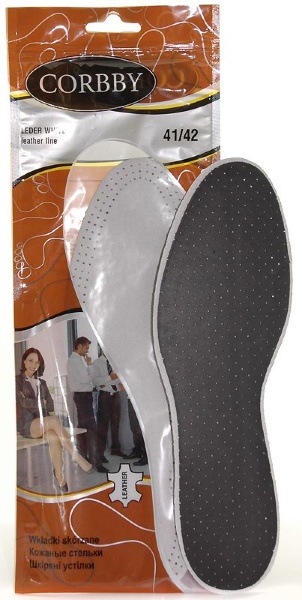 Стельки LEDER white, Corbby (Польша)