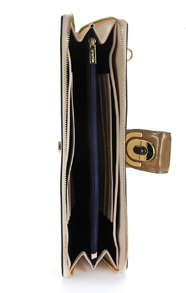 Клатч бежевый кожаный Cromia (Италия), 1404161 BEIGE BRONZO