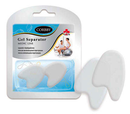 Межпальцевая перегородка, гелевая, GEL SEPARATOR, Corbby (Польша)