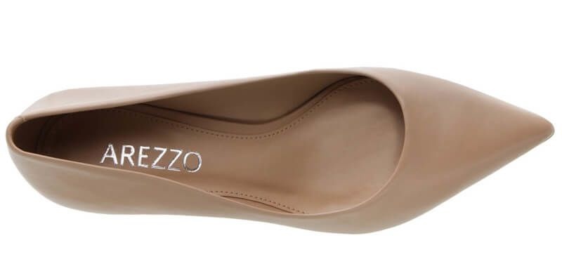 Туфли лодочки бежевые на среднем каблуке Arezzo (Бразилия), A1101200030006U
