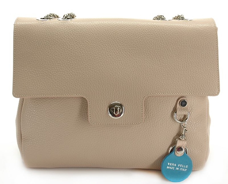 Сумка бежевая на цепочке Bagia (Италия), GIU1081 Beige