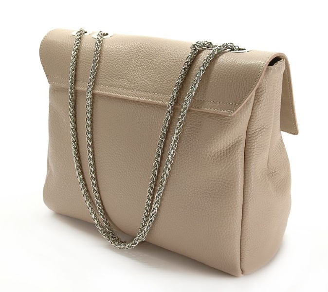 Сумка бежевая на цепочке Bagia (Италия), GIU1081 Beige