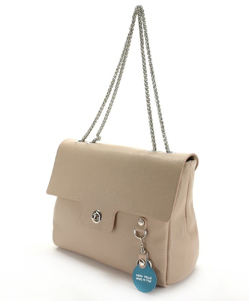 Сумка бежевая на цепочке Bagia (Италия), GIU1081 Beige