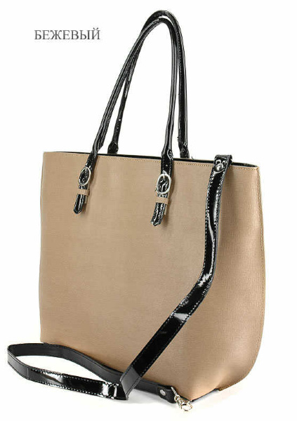 Сумка бежевая на плечо Bagia (Италия), 2630 Beige