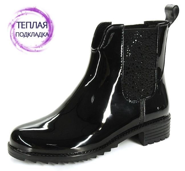 Ботинки резиновые женские на утеплителе Rieker (Швейцария), P8280-03
