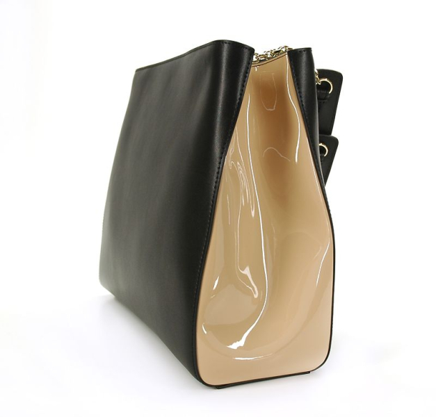 Сумка каркасная на длинных ручках Cromia (Италия), 1404186 NERO CREMA
