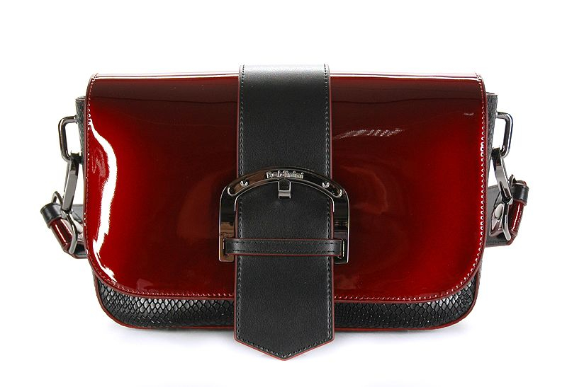 Сумка с широким ремнем через плечо Baldinini (Италия), 820407 NERO-ROSSO