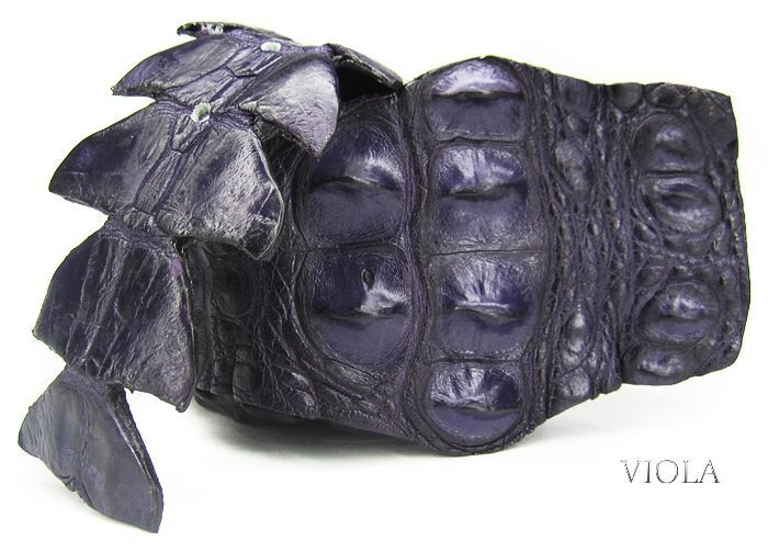 Ремень из крокодиловой кожи Silvano Biagini (Италия), C4 VIOLA