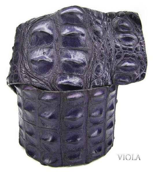 Ремень из крокодиловой кожи Silvano Biagini (Италия), C4 VIOLA
