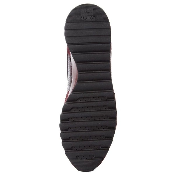Кроссовки женские бордовые Geox (Италия), D84AQA 04122 C7B7J